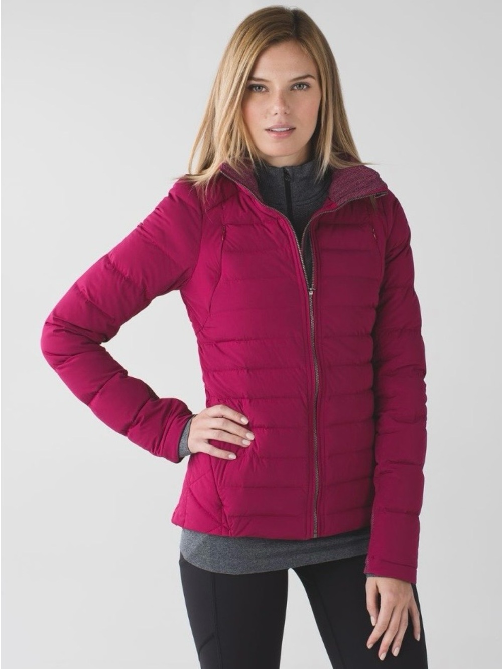 Lululemon Fluffed Up Puffer Bordeaux Jacket Winter Cabin Outdoor ski snowboard 6